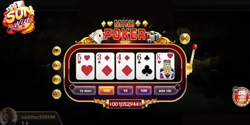 Chia sẻ thông tin cơ bản về mini poker