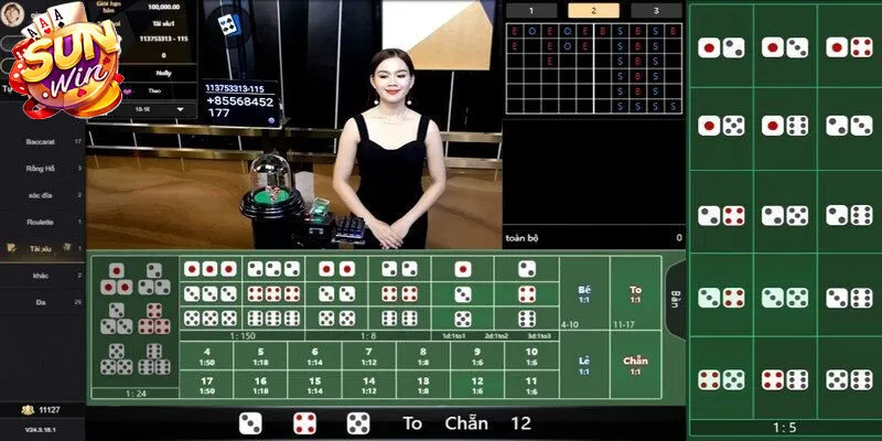 Bí quyết chơi tài xỉu livestream thắng lớn tại Sunwin